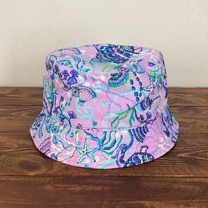 Lilly Pulitzer Pink and Blue Patterned Hat